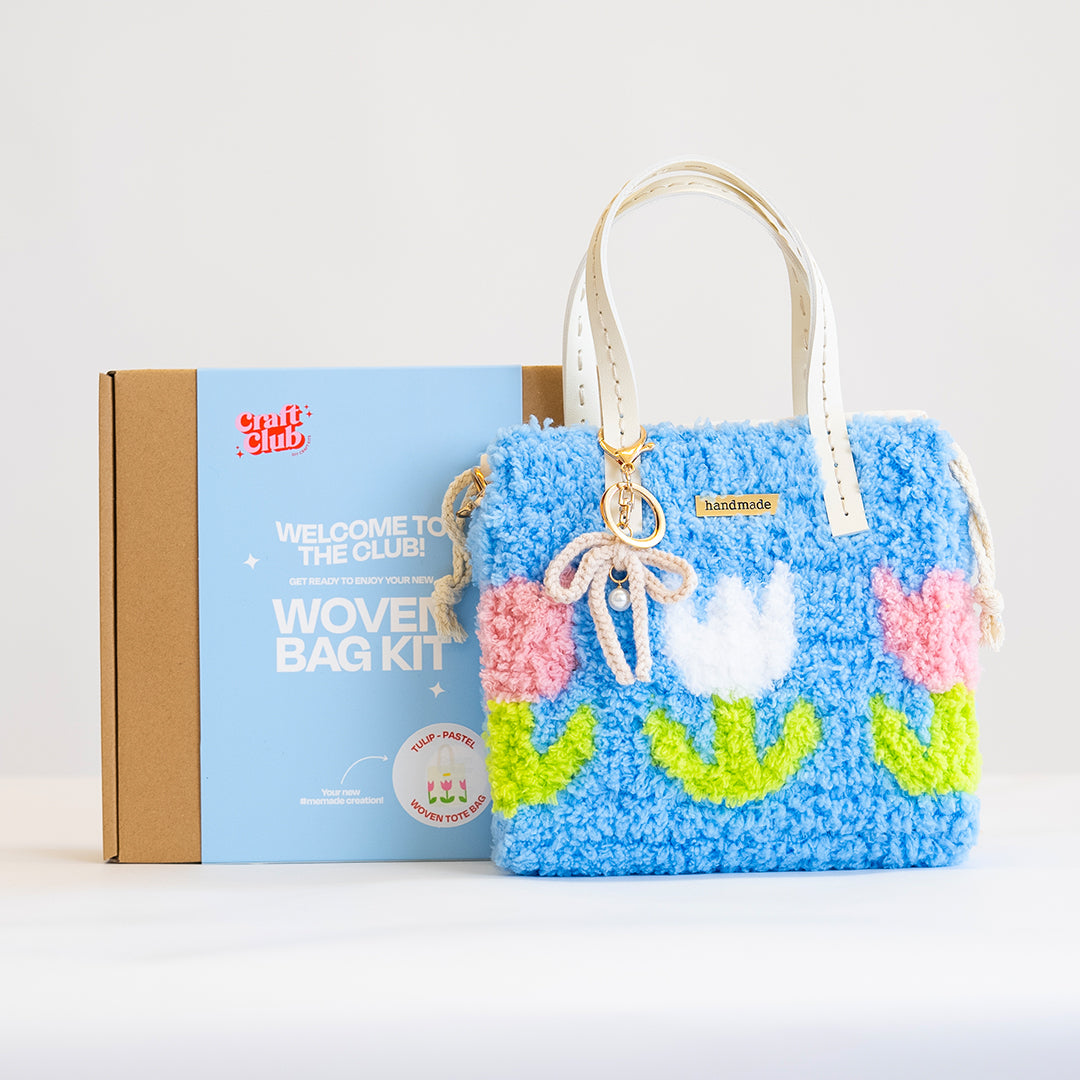 Tulip | Blue | Woven Handbag DIY Kits