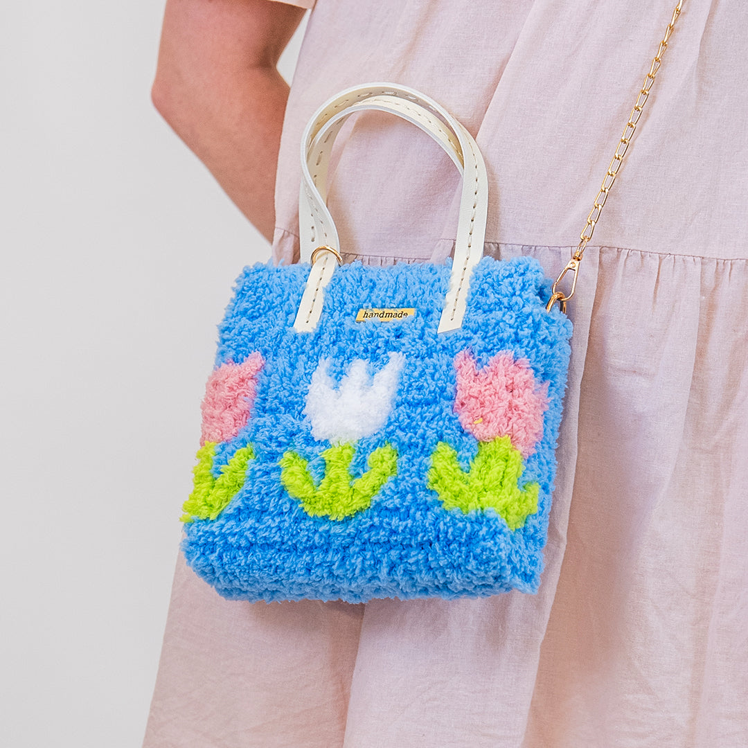 Tulip | Blue | Woven Handbag DIY Kits