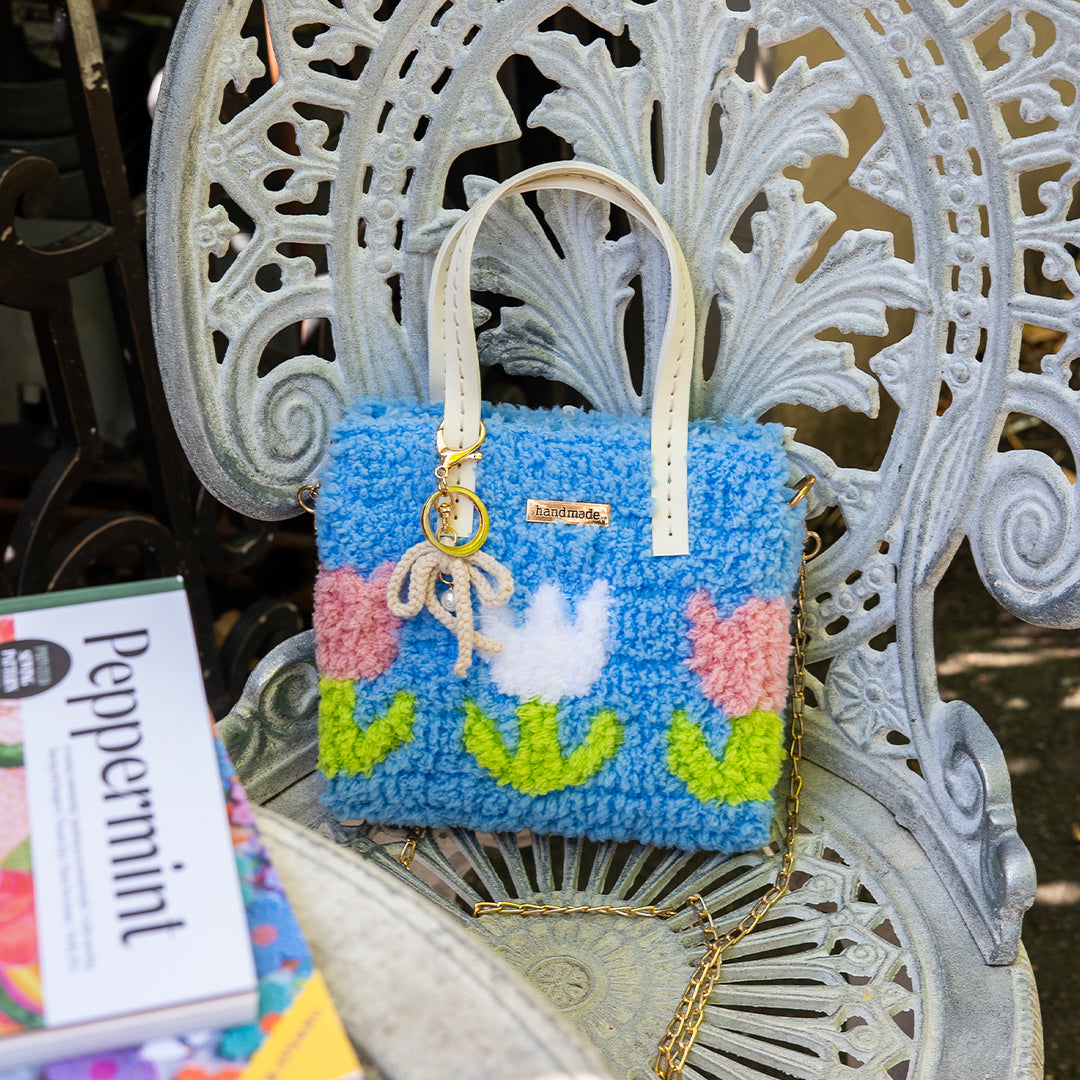 Tulip | Blue | Woven Handbag DIY Kits