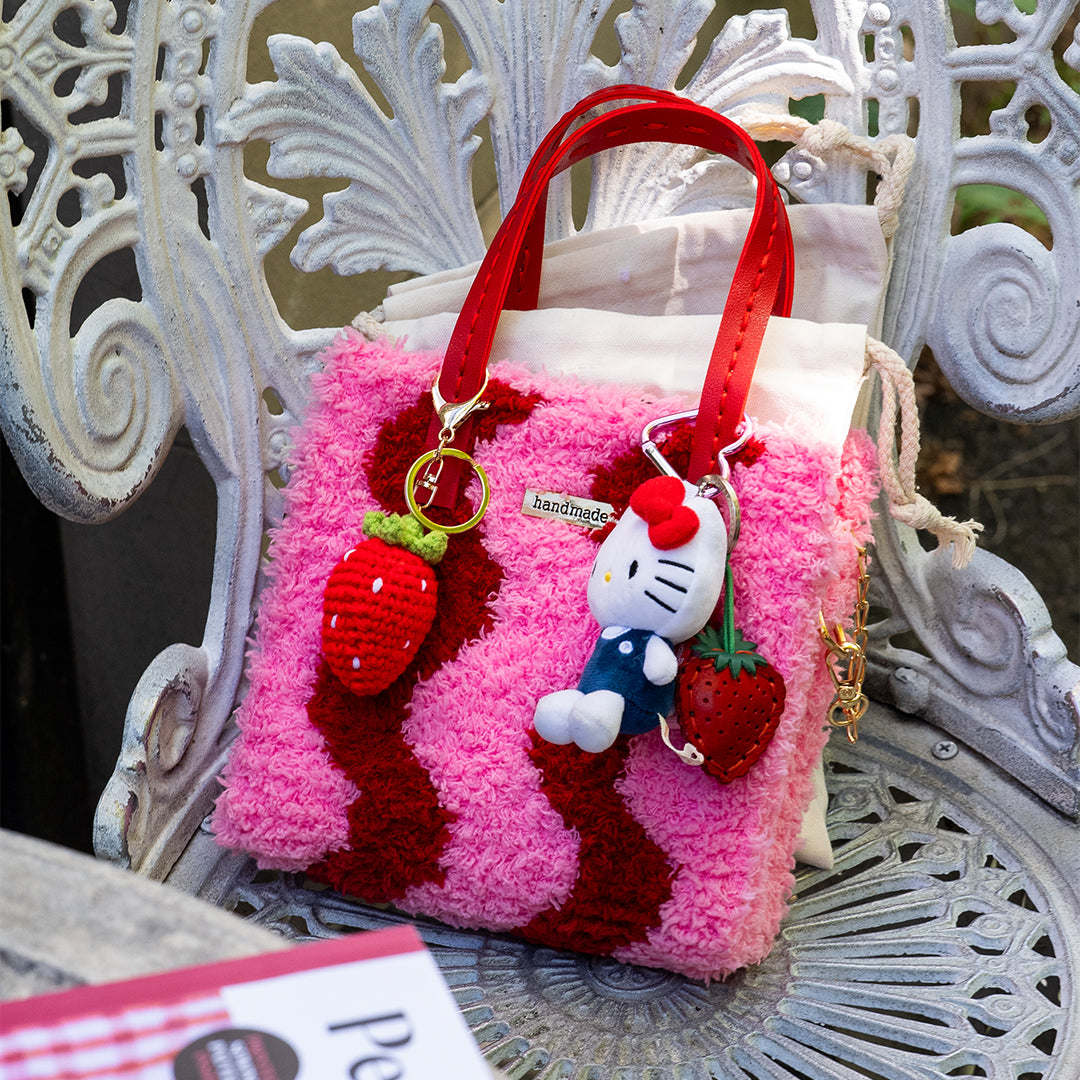 Wavey | Pink & Red | Woven Handbag DIY Kits