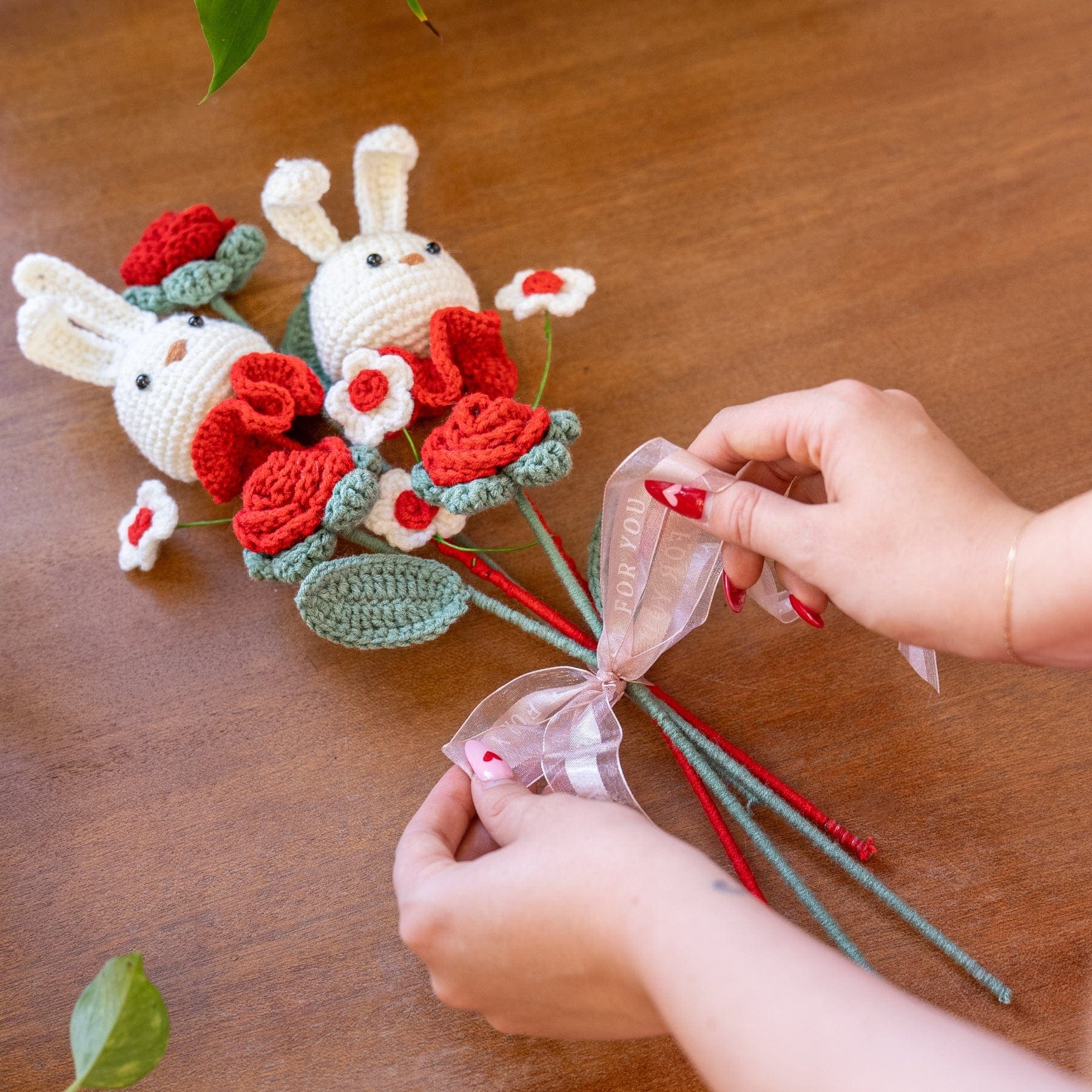Craft Club Co Bunny Bouquet DIY | Crochet Flower Kit
