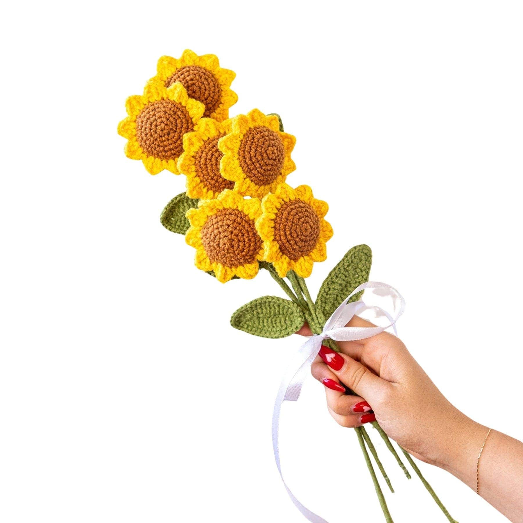 Craft Club Co Sunflower Bouquet DIY | Crochet Flower Kit