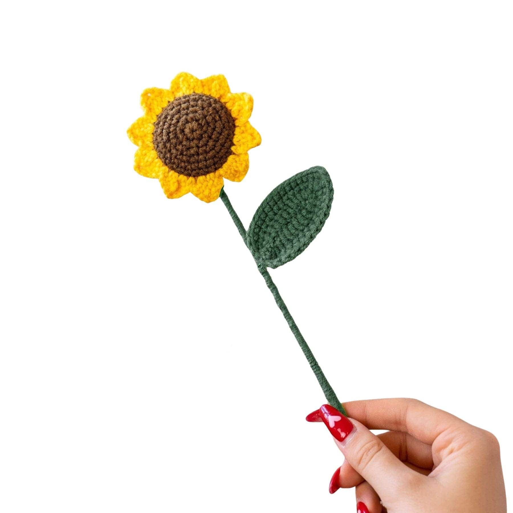 Craft Club Co Sunflower Single Stem DIY | Crochet Flower Kit