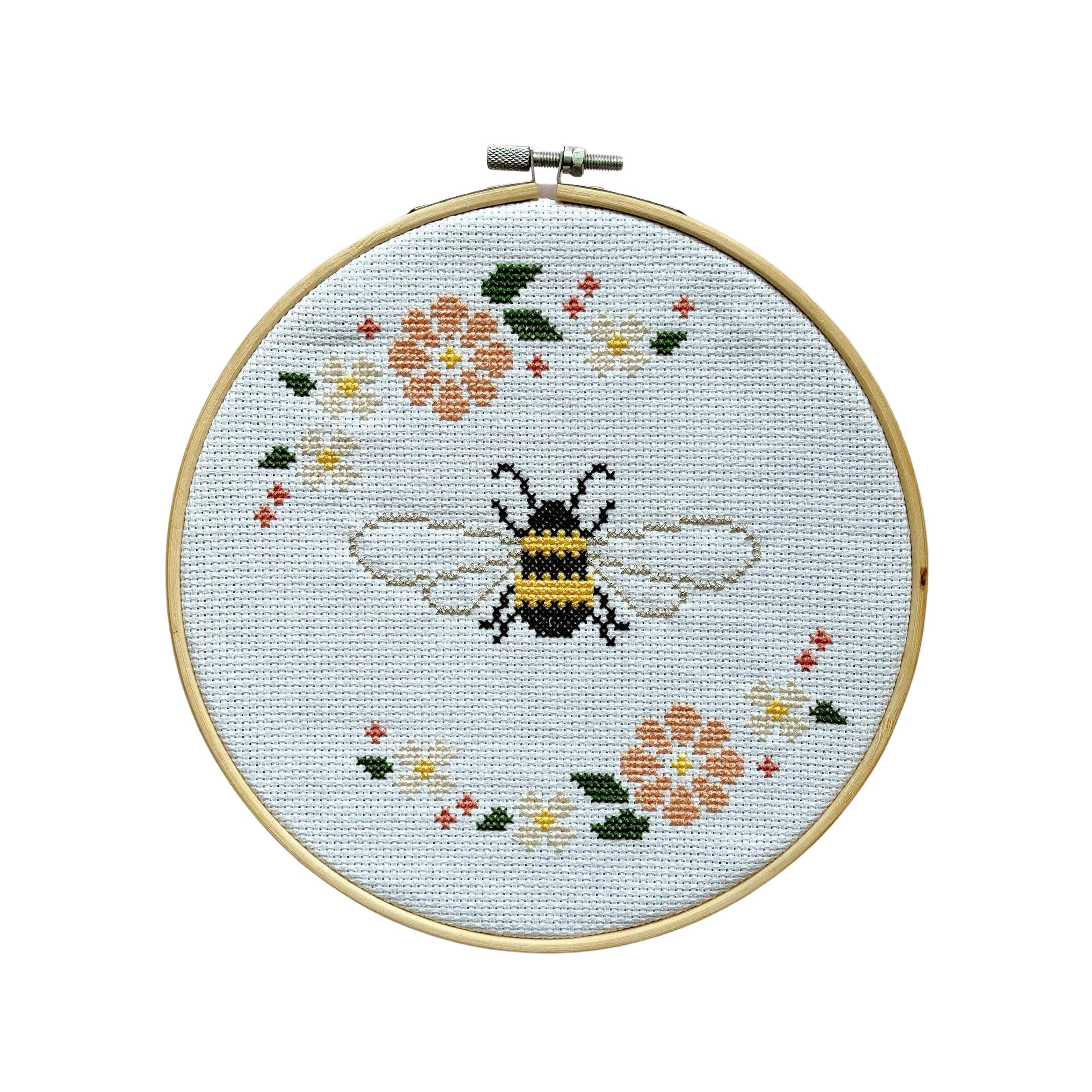 Craft Club Co BEE & BLOSSOM Cross Stitch Kit