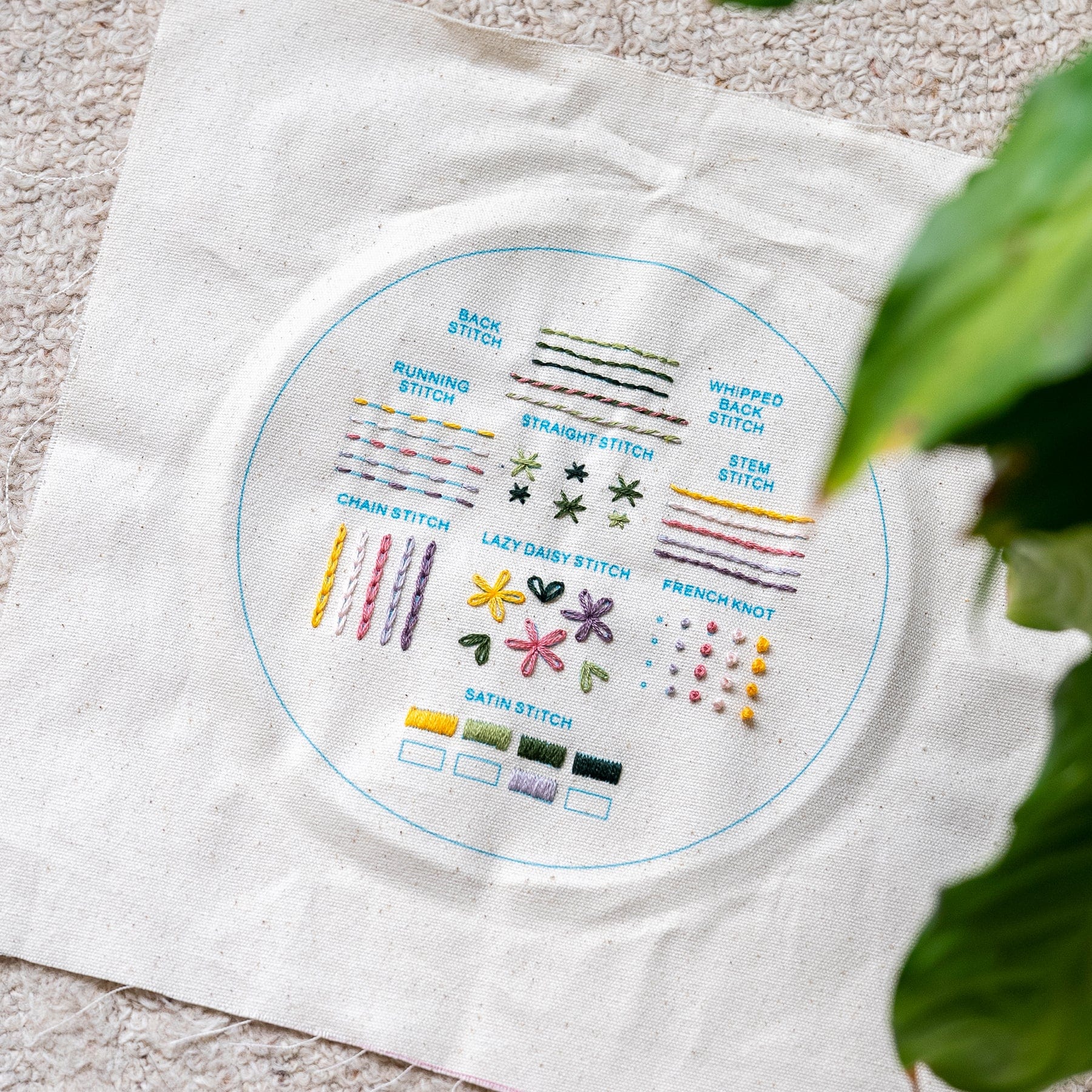 Craft Club Co DELUXE | FLORAL SAMPLER Embroidery Kit