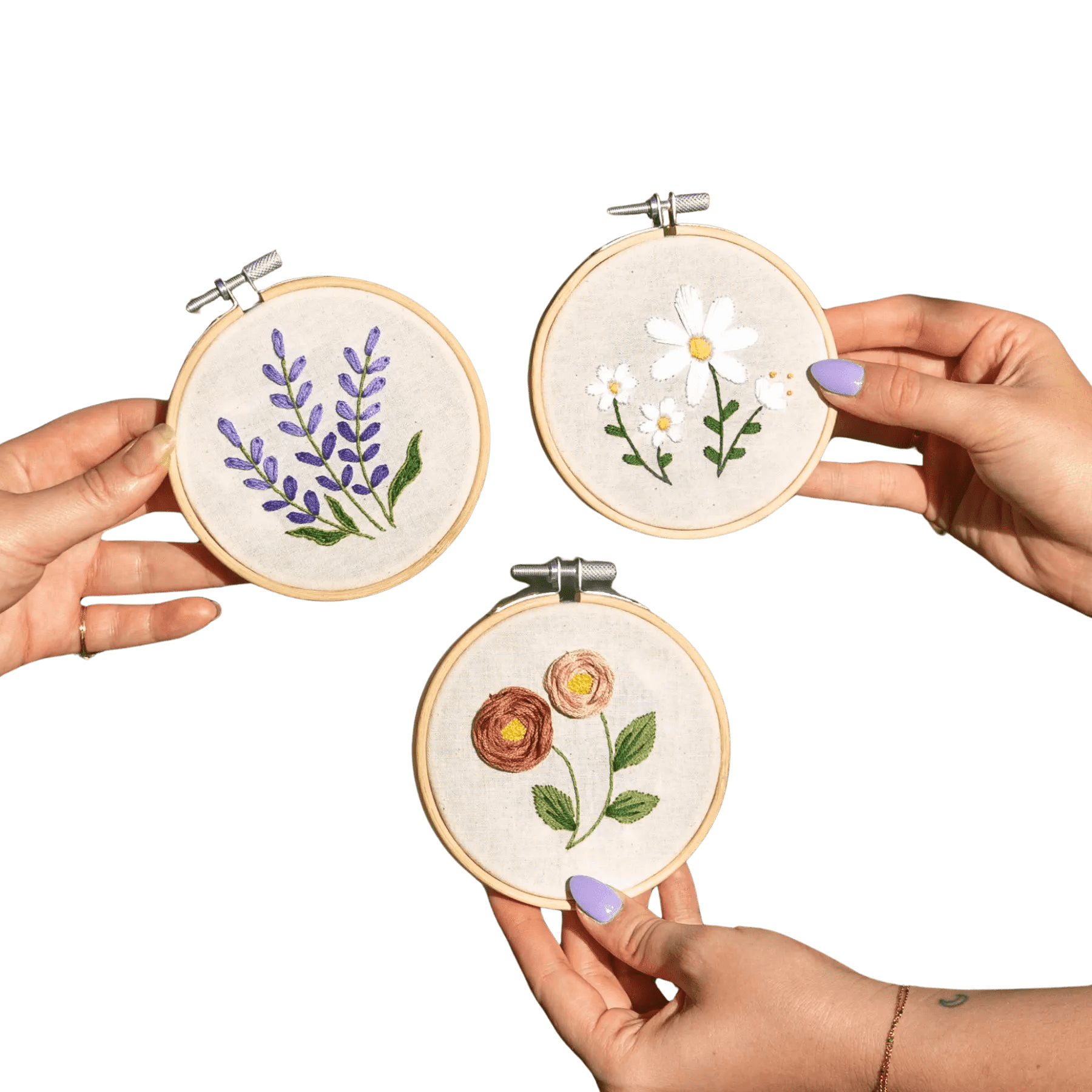 Craft Club Co FLORAL MINIS Embroidery Kit