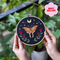 Craft Club Co MIDNIGHT MOTH Embroidery Kit