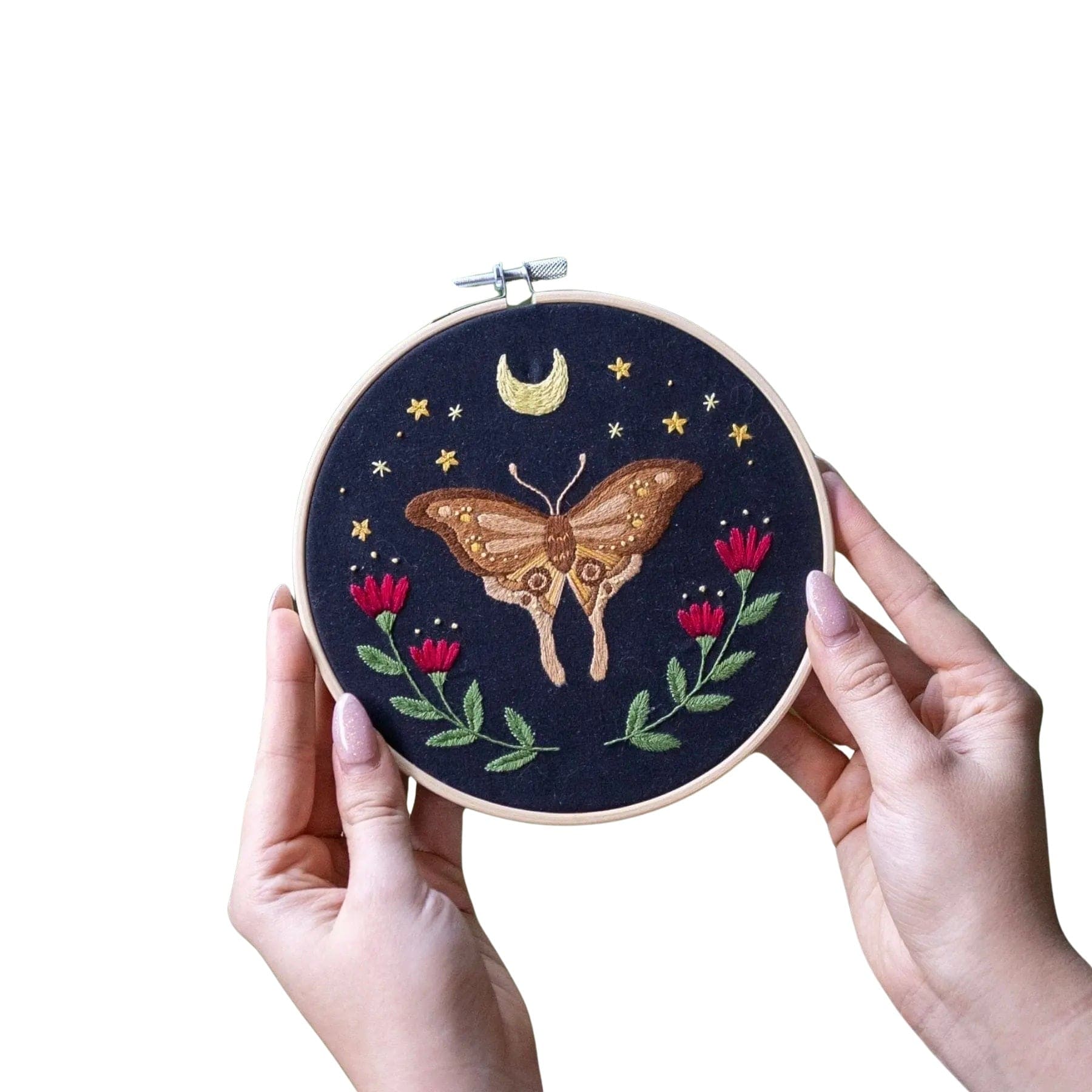 Craft Club Co MIDNIGHT MOTH Embroidery Kit