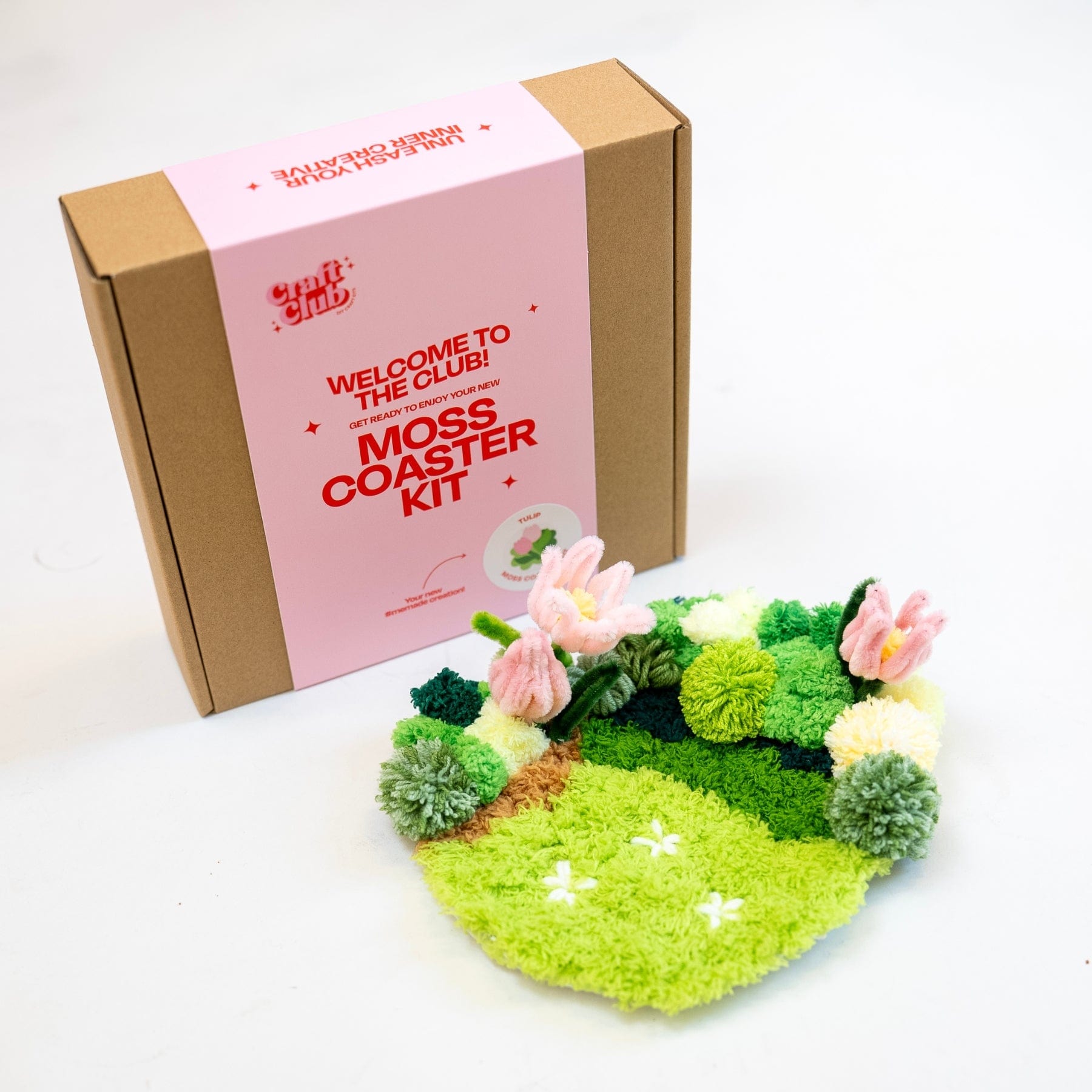 Craft Club Co TULIP Moss Coaster Kit