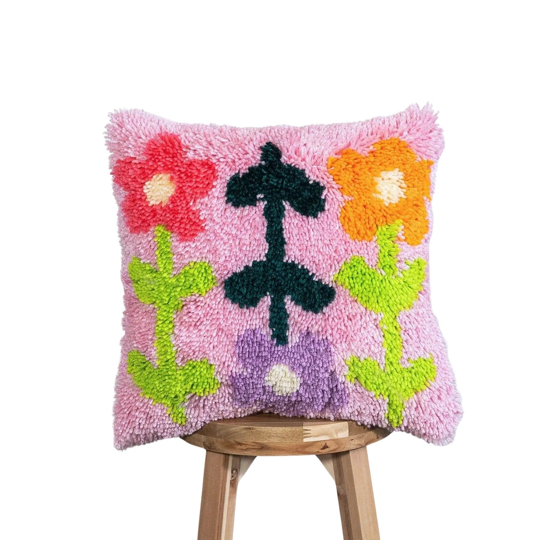 Craft Club Co PICK OF THE BUNCH - BRIGHT Latch Hook Cushion Kit