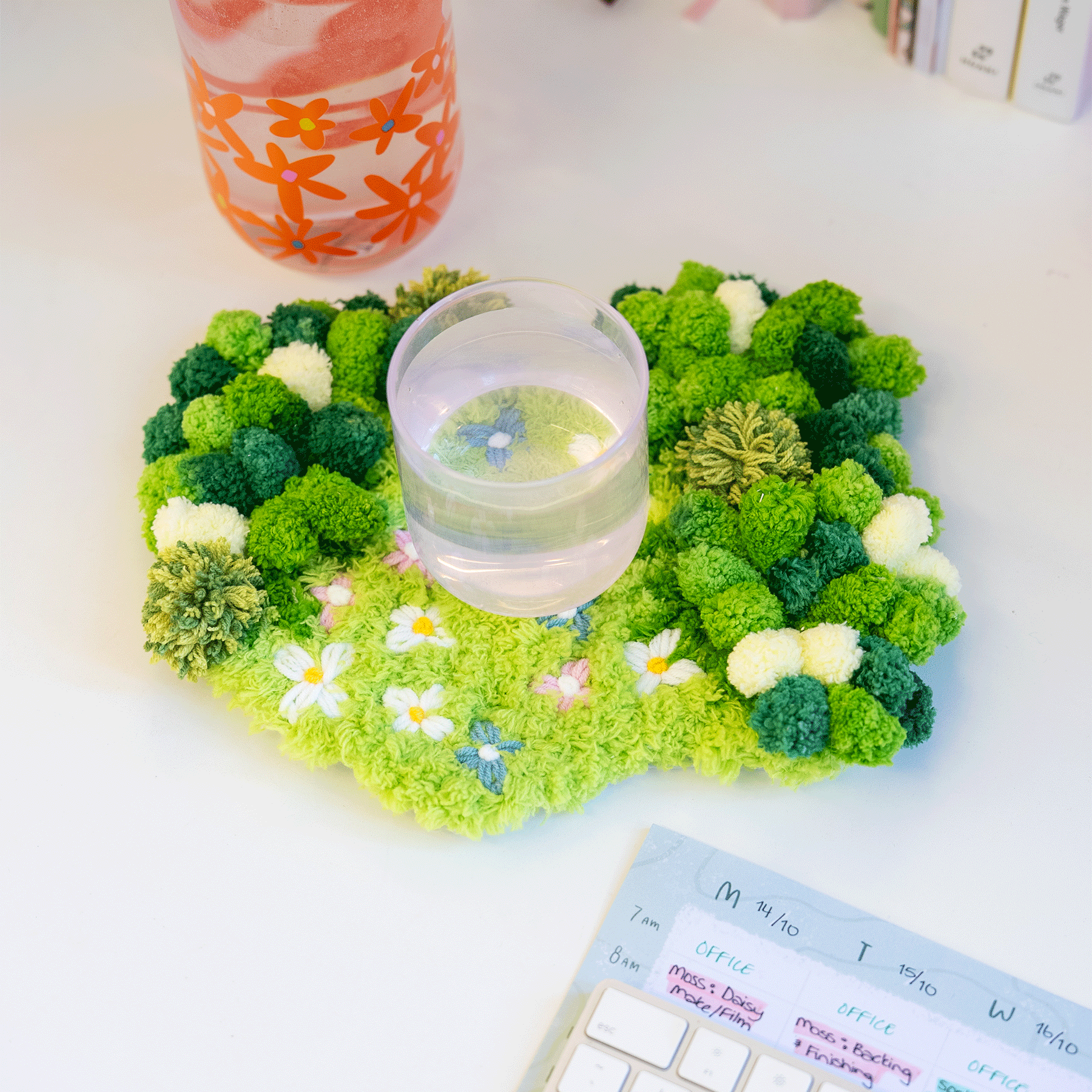 Craft Club Co FLORAL GROVE Moss Coaster Kit