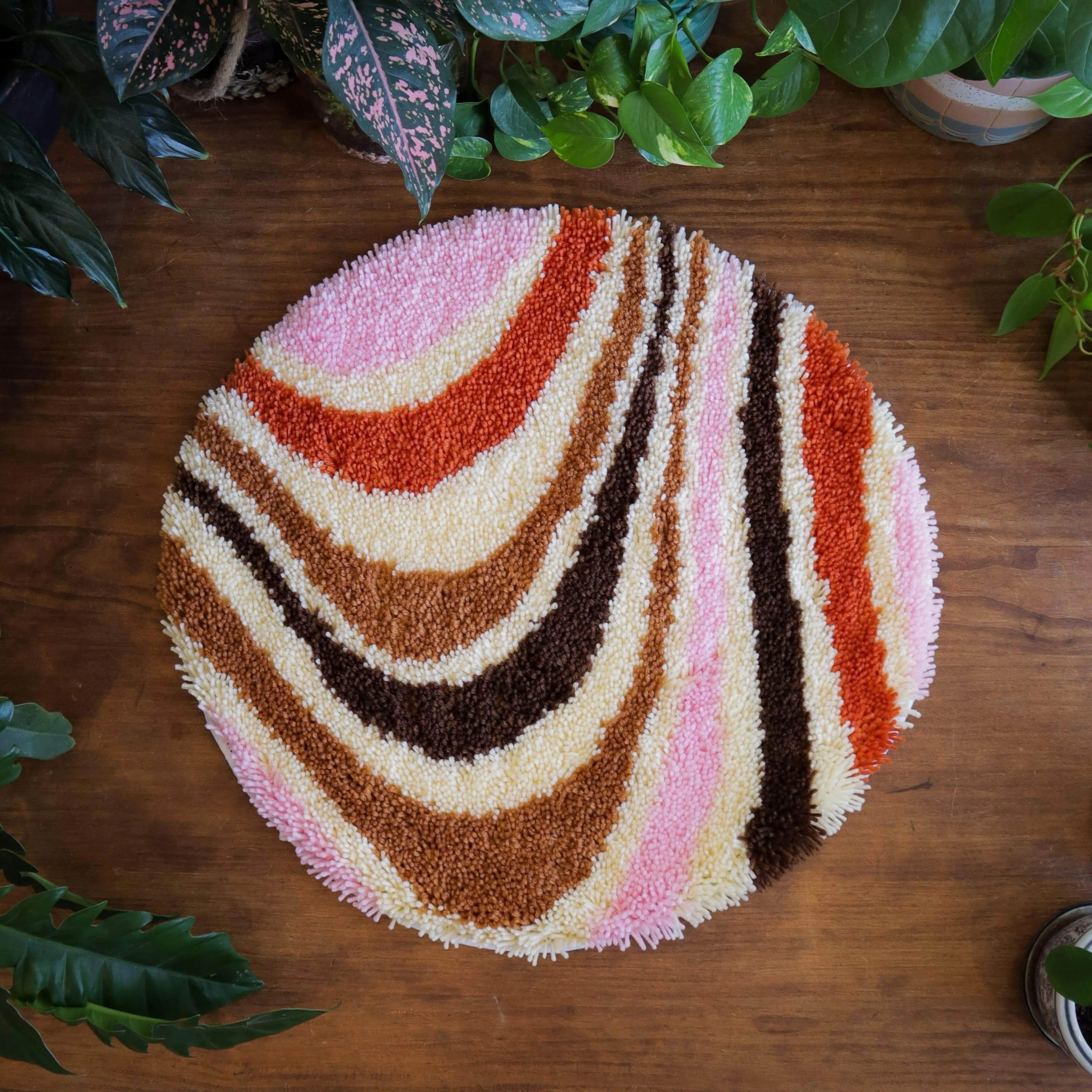 Craft Club Co CARAMEL SWIRL Rug Making Kit