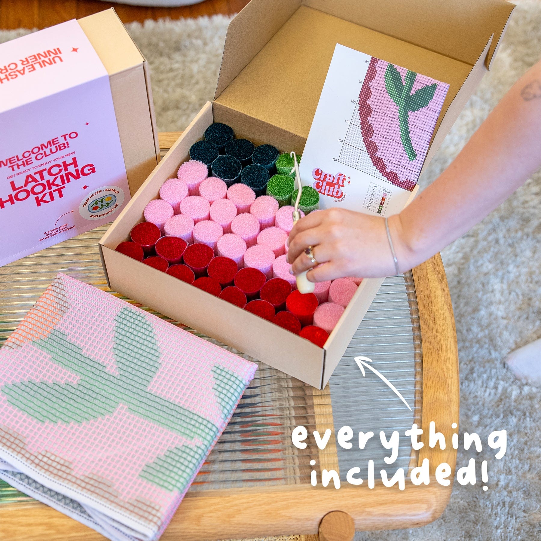 Craft Club Co FEELING LUCKY | Latch Hooking Bundle