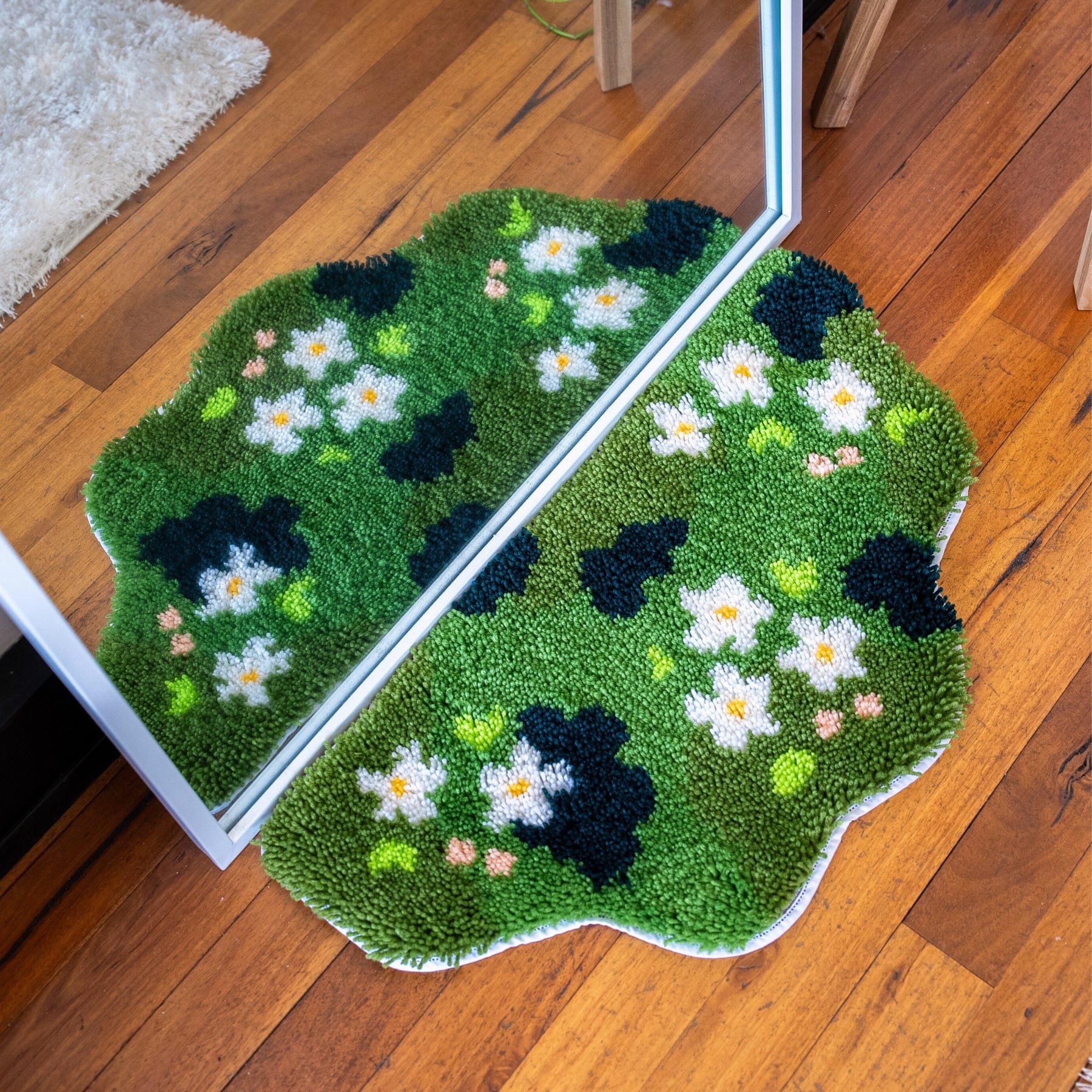 Craft Club Co FLOWER GLADE | XL Mirror Rug Making Kit