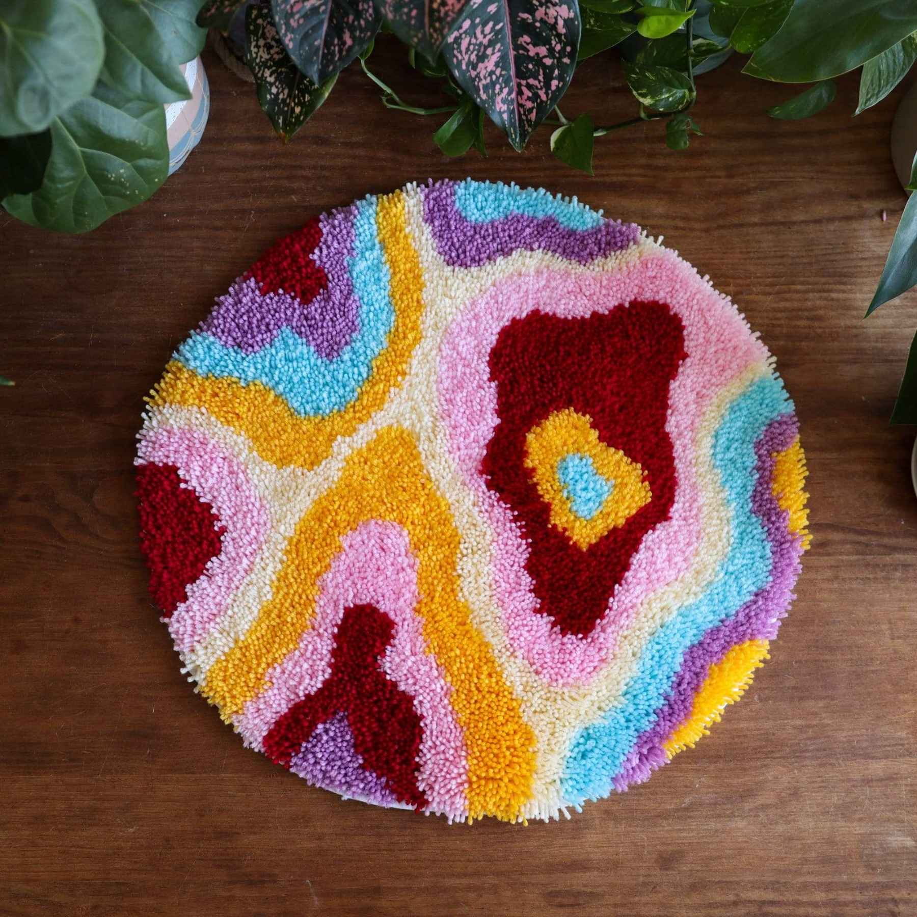 Craft Club Co PSYCHEDELIA Rug Making Kit