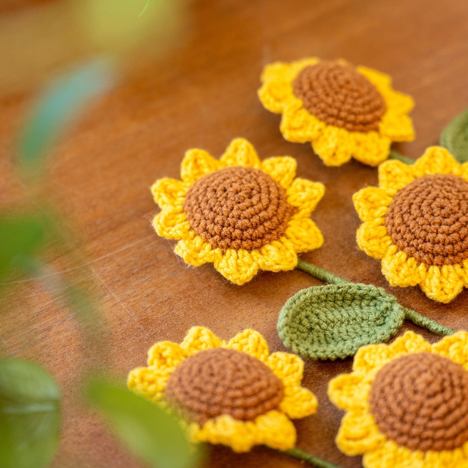 ひまわりの花束 DIY | かぎ針編みの花キット