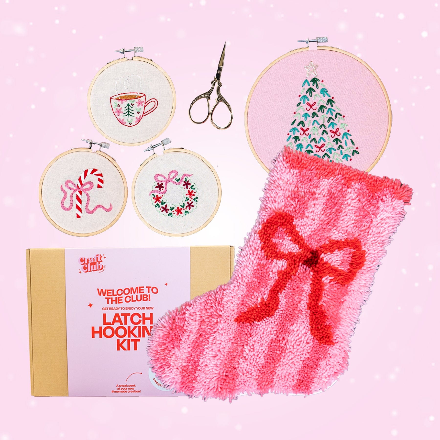 Craft Club Co PRETTY N PINK Festive Christmas Bundle