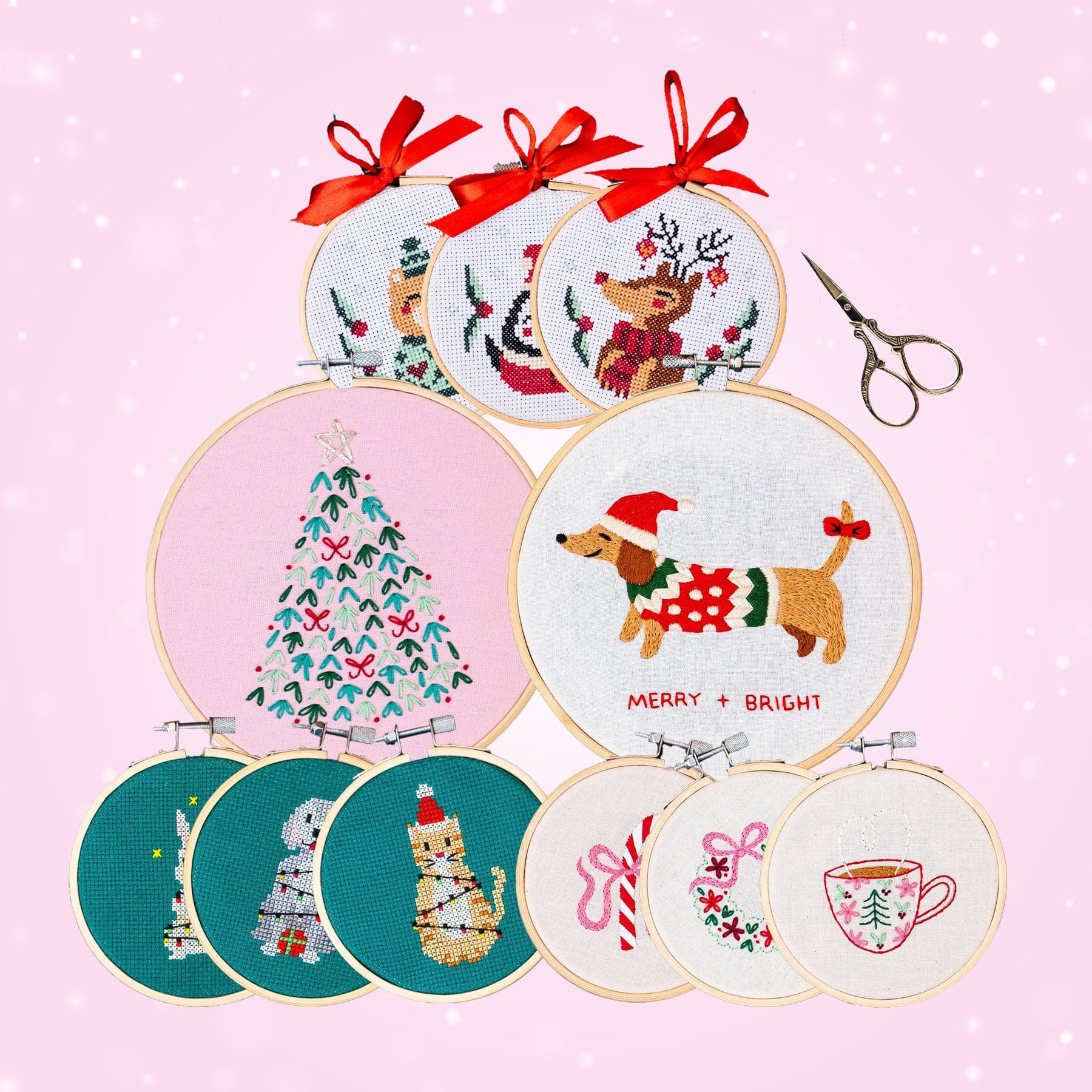 Craft Club Co SEASONAL STITCHES Festive Christmas Bundle