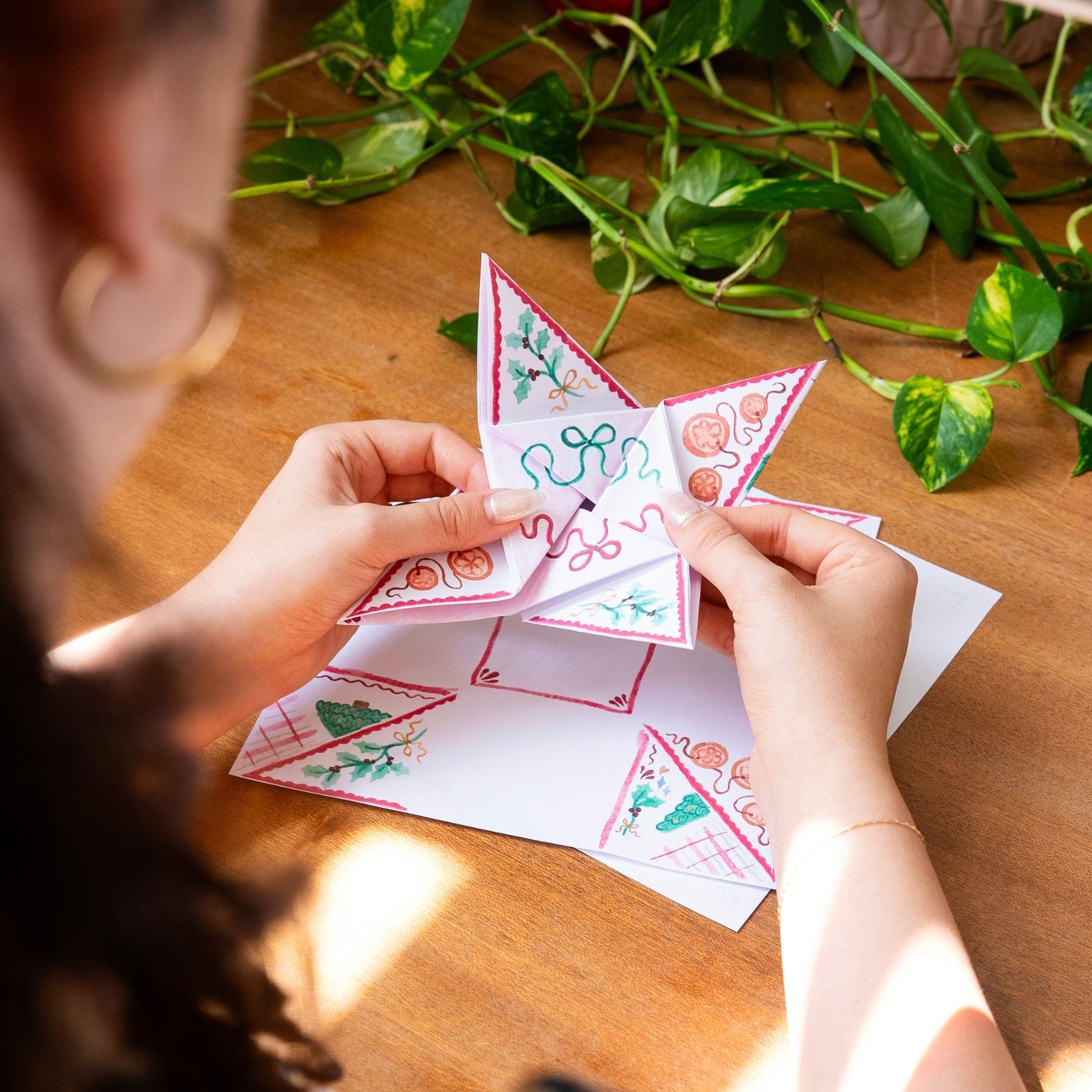 Craft Club Co Victorian Puzzle Card | Festive Origami | PDF Print Out