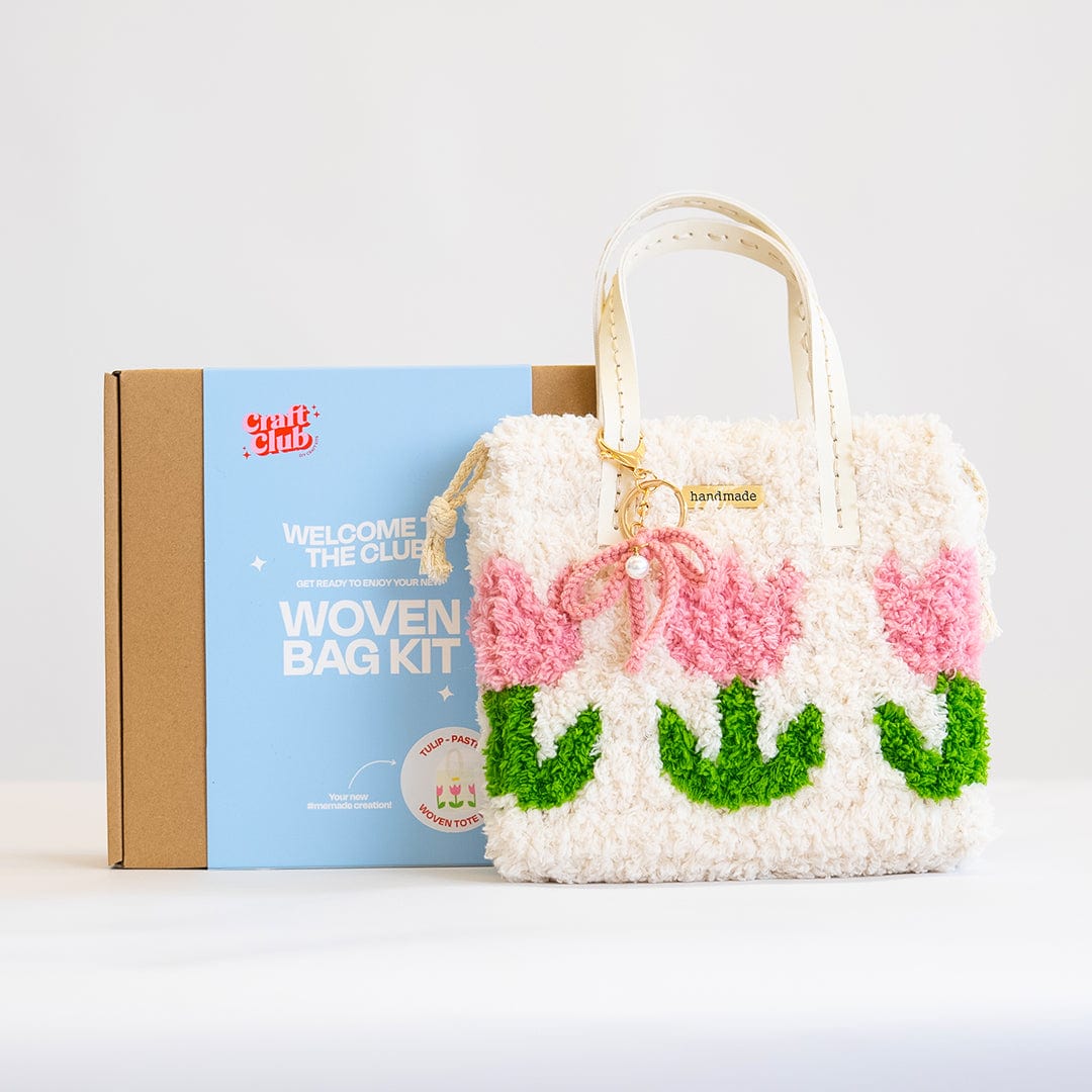 Craft Club Co Tulip | Pastel | Woven Handbag DIY Kits