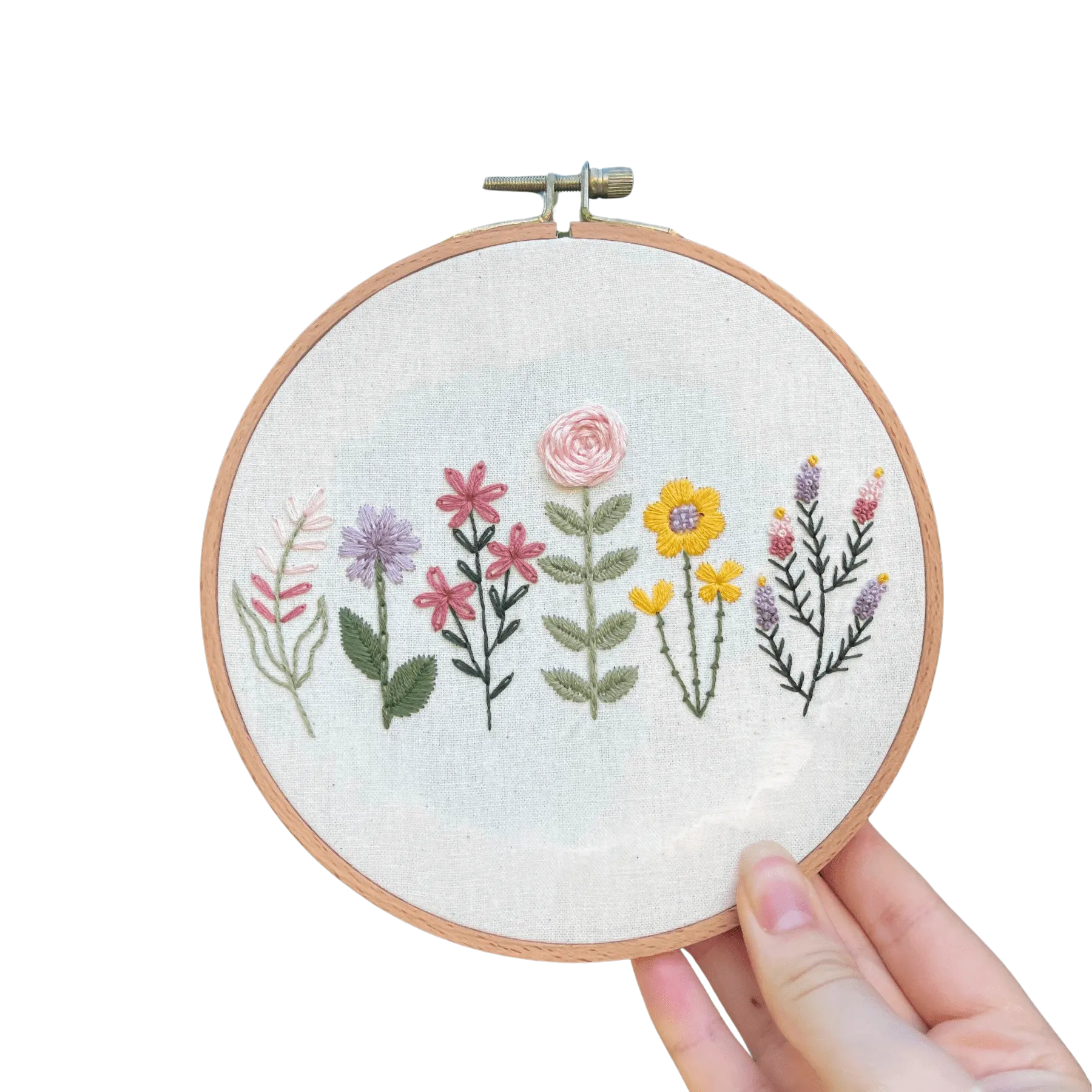 Kit de broderie FLORAL SAMPLER